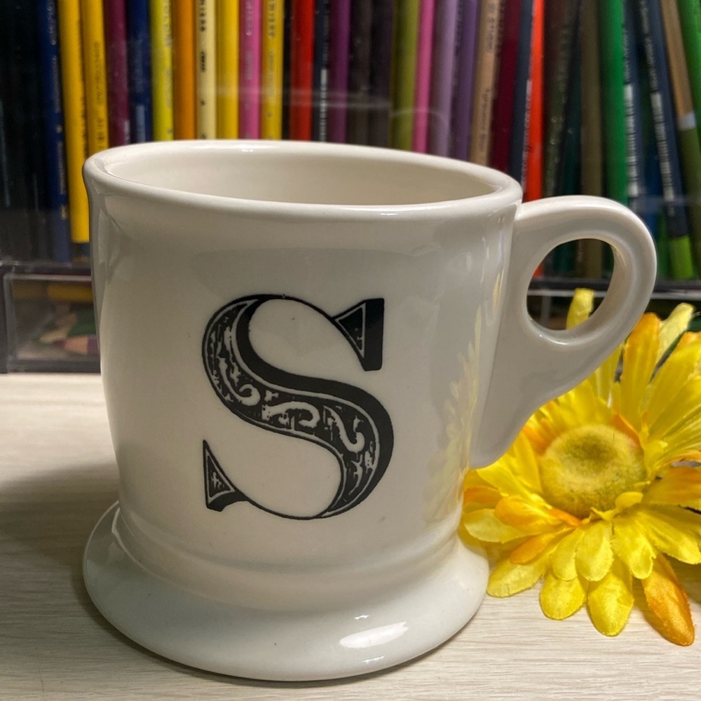 Anthropology Monogram S Cup